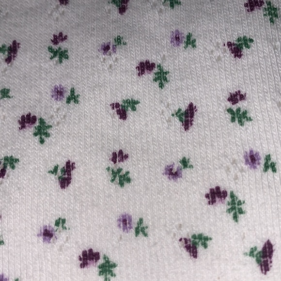 Brandy Melville Floral Eyelet Tank - Picture 2 of 3